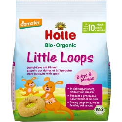 Печенье Holle Bio Organic Little Loops из спельты с финиками (10 мес+), 80 гр купить в Кишиневе. Фото 1
