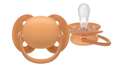 Suzeta ortodontică din silicon Philips Avent Ultra Soft Purple & Orange (18 luni+), 2 buc. cumpăra în Chișinau. Foto 3