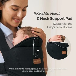Marsupiu Momcozy WeeSnug Cotton Black cumpăra în Chișinau. Foto 2