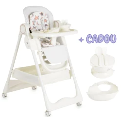 Стульчик для кормления Moni Surprise White купить в Кишиневе. Фото 1