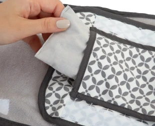 Система пеленания BabyJem с антиколиковой подушкой с вишневыми косточками Grey купить в Кишиневе. Фото 4