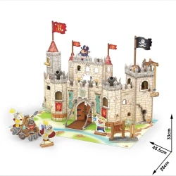 Puzzle 3D Cubic Fun Pirate Knight Castle, 183 elemente cumpăra în Chișinau. Foto 3