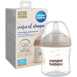Бутылочка для кормления из пластика Canpol Babies Natural Shape, 150 мл купить в Кишиневе. Фото 5