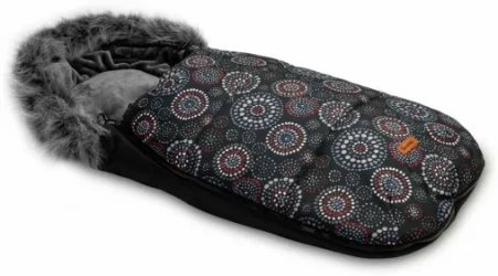 Husa de iarna pentru carucior Sensillo Rosettes Black 100x45 cm cumpăra în Chișinau. Foto 2