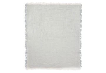 Пледик Jollein Fringe Stripe GOTS Sea Green, 75x100 см купить в Кишиневе. Фото 2