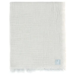 Пледик Jollein Fringe Stripe GOTS Sea Green, 75x100 см купить в Кишиневе. Фото 1
