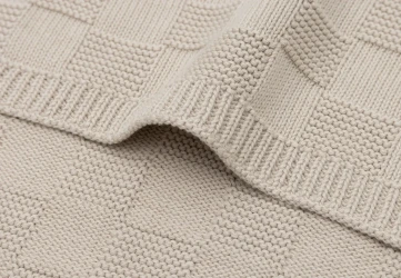 Păturică Jollein Box Knit GOTS Warm Sand, 75x100 cm cumpăra în Chișinau. Foto 5