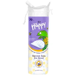 Ватные диски Bella Happy с экстрактом череды и Д-пантенолом, 70 шт. купить в Кишиневе. Фото 1