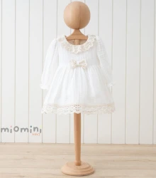 Платье с длинным рукавом Mymio Muslin Ivory (12-18М) купить в Кишиневе. Фото 1