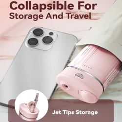 Портативный ирригатор JTF Sonic F300 с 5 насадками и УФ-лампой Pink купить в Кишиневе. Фото 10