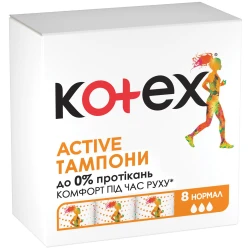 Тампоны Kotex Active Normal, 8 шт. купить в Кишиневе. Фото 2