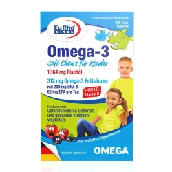 Пищевая добавка Omega3 EuRho Vital Kids (312 mg), 30 капсул купить в Кишиневе. Фото 1