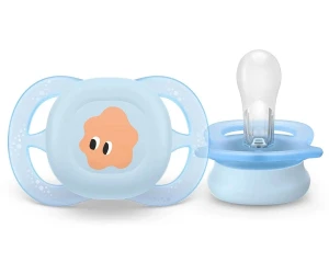 Suzeta ortodontică din silicon Philips Avent Ultra Start Green & Blue (0-2 luni), 2 buc. cumpăra în Chișinau. Foto 2