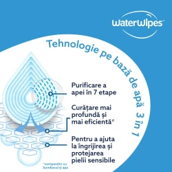 Салфетки влажные Water Wipes, 12x60 шт. купить в Кишиневе. Фото 8