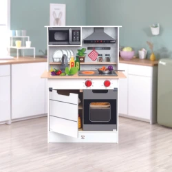 Детская кухня Hape Super Serve со светом и звуком, белая купить в Кишиневе. Фото 3