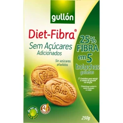 Печенье Gullon Diet Fibra без сахара (12 мес+), 250 гр купить в Кишиневе. Фото 1