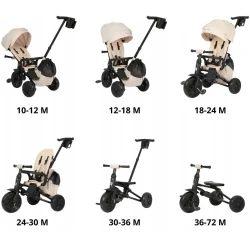 Детский трицикл QPlay Nova Max Beige купить в Кишиневе. Фото 9