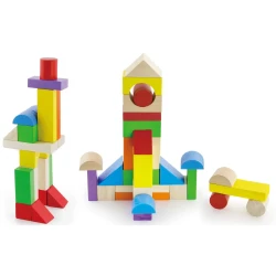 Cuburi Viga Block Set Multicolor, 100 buc. cumpăra în Chișinau. Foto 3