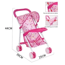 Carucior pentru papusi Essa Toys Hearts Pink cumpăra în Chișinau. Foto 5