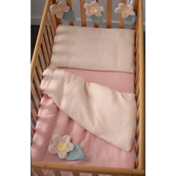 Комплект в кроватку Veres Pink-Beige (3 предметов), 120x60 cм купить в Кишиневе. Фото 1