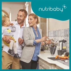 Robot multifuncțional 5 in 1 Babymoov Nutribaby+ Industrial Grey cumpăra în Chișinau. Foto 7