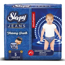 Подгузники-трусики Sleepy Jeans Junior 5 (11-18 кг), 24 шт. купить в Кишиневе. Фото 1