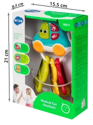 Jucărie zornăitoare muzicală cu lumini și sunete Hola Toys "Mașinuță cu chei" cumpăra în Chișinau. Foto 3