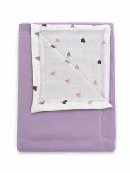 Пледик PernaMea Heart Purple 90x90 см купить в Кишиневе. Фото 1