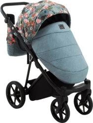 Carucior 3 in 1 Adamex Porto Flowers Blue cumpăra în Chișinau. Foto 5