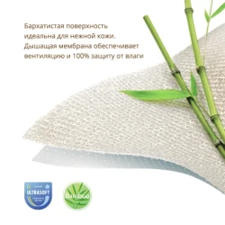 Наматрасник непромокаемый Plitex Bammbo Waterproof Comfort  1200х600мм купить в Кишиневе. Фото 3
