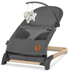 Шезлонг-качалка Lionelo June Air Grey Graphite купить в Кишиневе. Фото 1