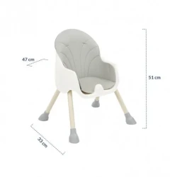 Стульчик для кормления 2 в 1 KikkaBoo Brie Pink купить в Кишиневе. Фото 8