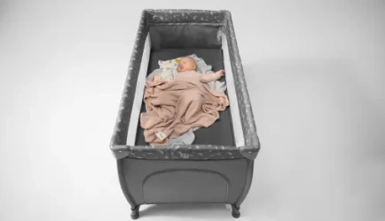 Манеж-кровать Lionelo Stefi Plus Grey White купить в Кишиневе. Фото 10