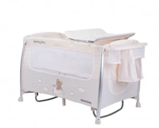 Манеж-кровать 2 в 1 KikkaBoo Dreamy Bear Beige купить в Кишиневе. Фото 4