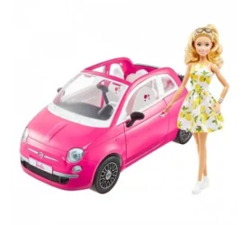Набор с куклой Barbie "Фиат" розовый купить в Кишиневе. Фото 1