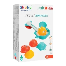 Игрушки для ванны Akuku Animals Basketball, 4 шт. купить в Кишиневе. Фото 8