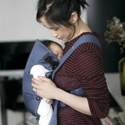 Анатомический мультифункциональный рюкзак-кенгуру BabyBjorn Mini Vintage Indigo, хлопок купить в Кишиневе. Фото 3
