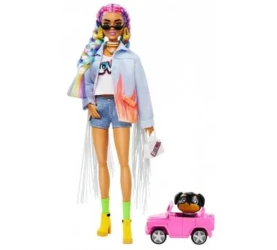 Кукла Barbie "Экстра" с радужными косичками купить в Кишиневе. Фото 1
