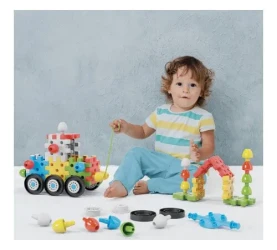 Set construcție Quercettib Jumbo Peggy Vehicles, 62 elemente cumpăra în Chișinau. Foto 4