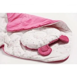 Set paturica de infasat si perna Twins Bear Fucsia cumpăra în Chișinau. Foto 2