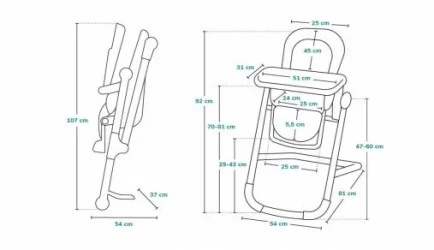 Стульчик для кормления Lionelo Cora Stone купить в Кишиневе. Фото 8