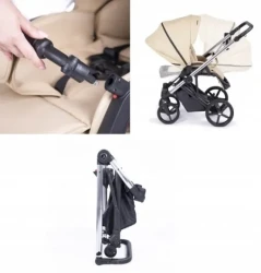 Carucior 2 in 1 Coletto Fado FX-03 beige cumpăra în Chișinau. Foto 4
