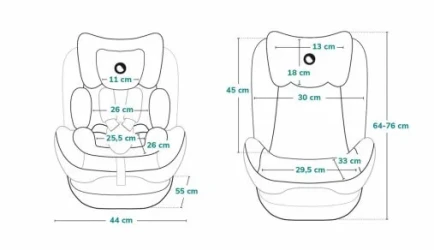 Scaun auto 0-36 kg Lionelo Sander Grey cumpăra în Chișinau. Foto 15