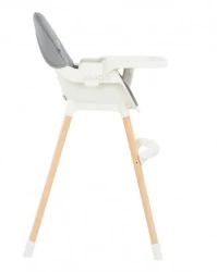 Scaun de masa 2 in 1 KikkaBoo Nutri Wood Grey cumpăra în Chișinau. Foto 3