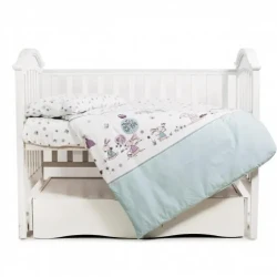 Lenjerie de patut (3 elemente) Twins Sweet Forest Mint cumpăra în Chișinau. Foto 1