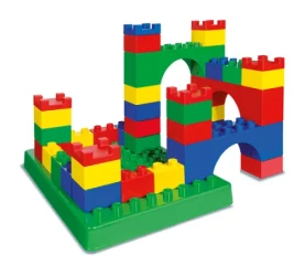 Set construcție Androni Giocattoli UnicoPlus în container, 40 elemente cumpăra în Chișinau. Foto 3