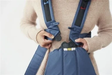 Анатомический мультифункциональный рюкзак-кенгуру BabyBjorn Mini Vintage Indigo, хлопок купить в Кишиневе. Фото 4