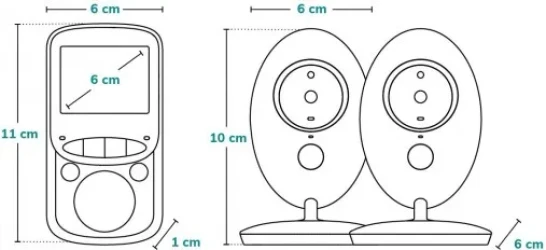 Monitor video bebeluși Lionelo Babyline 5.1, 2.4", 300 m cumpăra în Chișinau. Foto 6