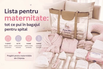 Lista pentru maternitate: tot ce pui în bagajul pentru spital